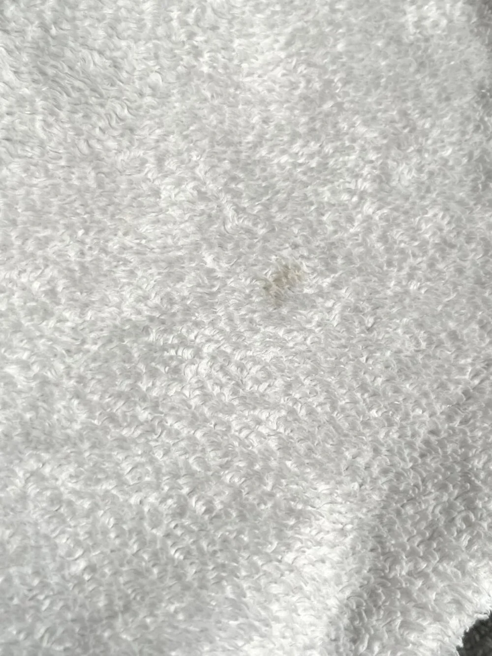 The North Face white and gray fleece hoodie L 14/16